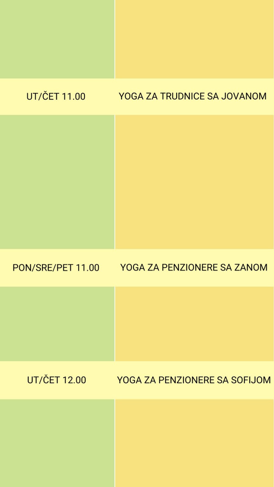 raspored za Vračar